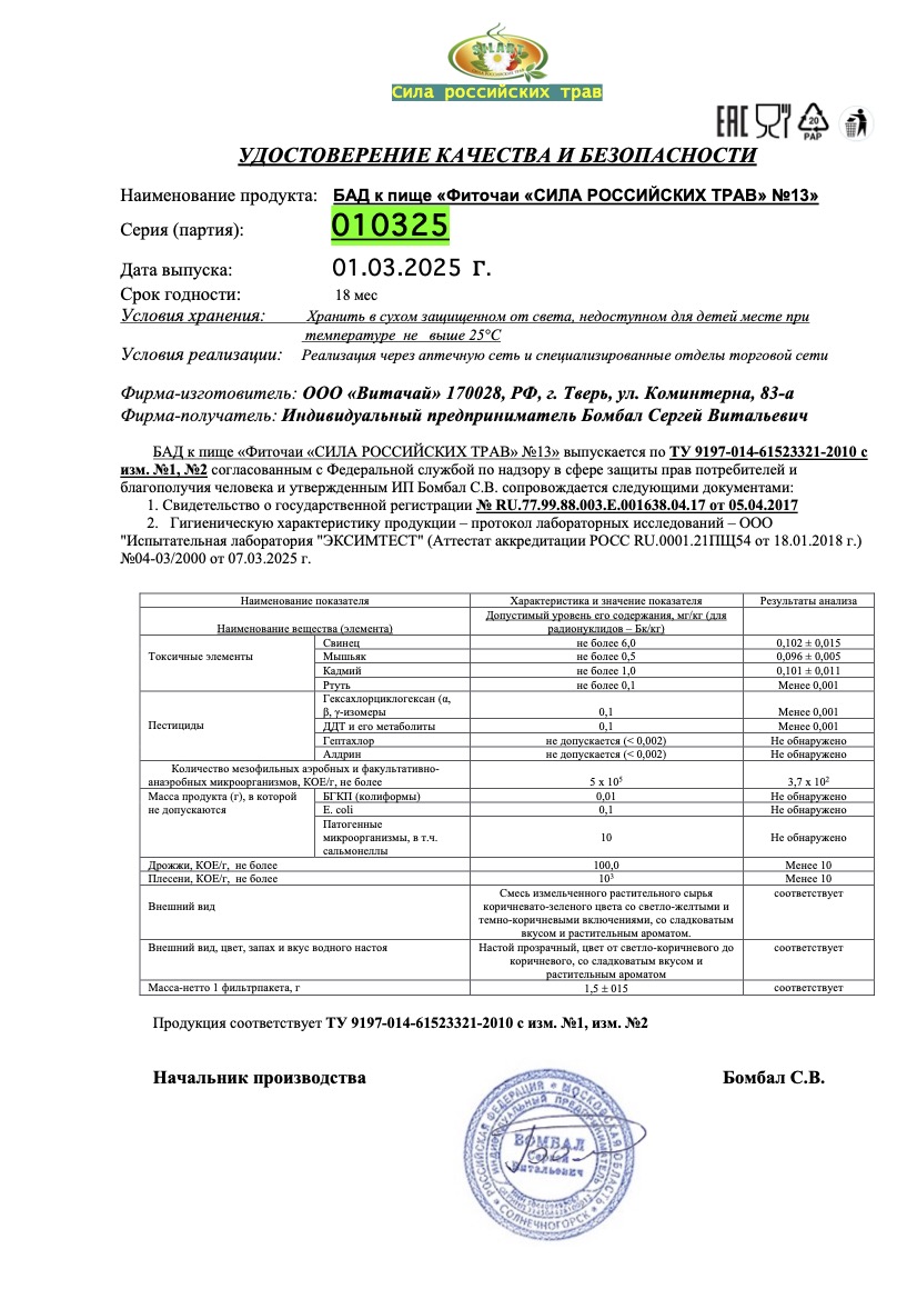 Паспорт №032025
